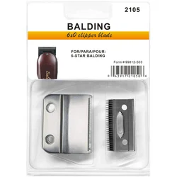 #2105--Balding 6X0 Blade Compatible with Wahl Professional 5 star Series Balding Hair Clippers 8110,includes screws without oil