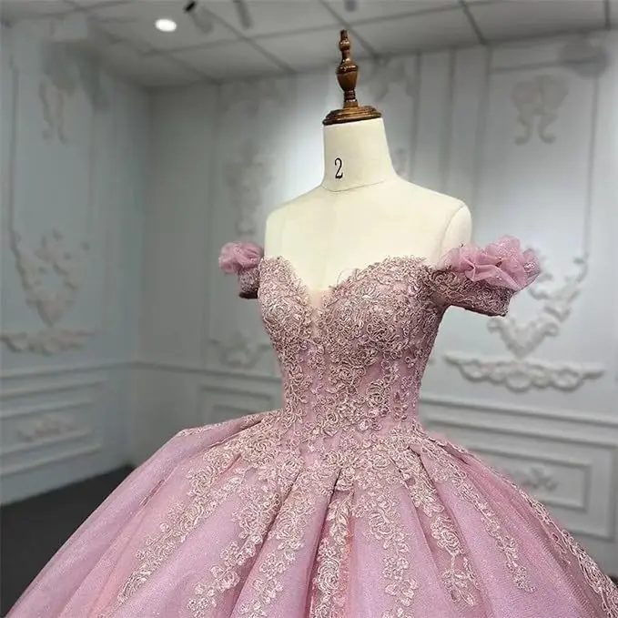 Customized Elegant Ball Gown Quinceanera Dresses Appliques Court Train Prom Birthday Party Gowns Formal Vestido De 15 Anos