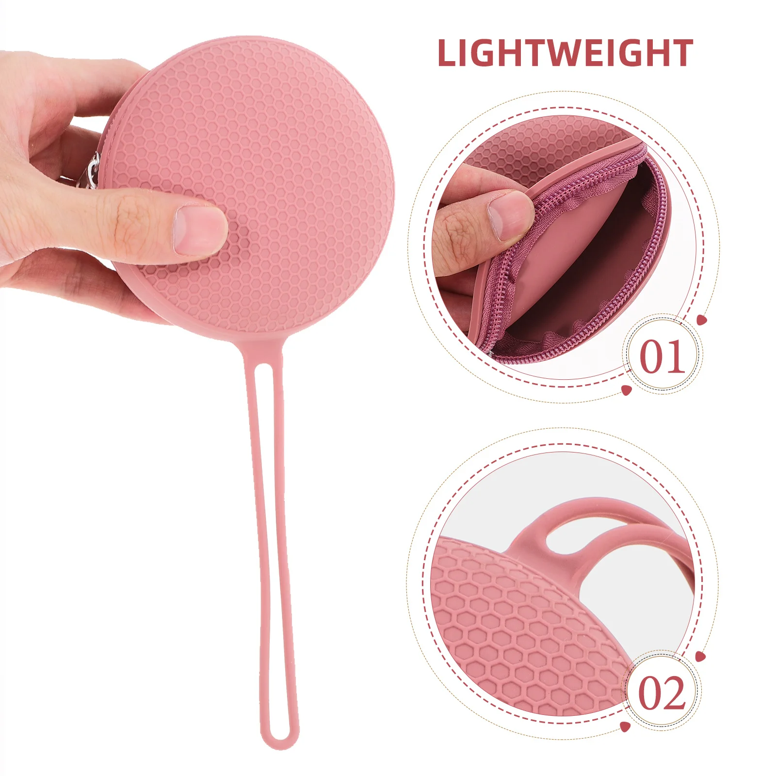 

Baby Pacifier Case Stylish Reusable Silicone Holder Compact Design for on The Go Cleaning Convenience Travel Friendly Solution