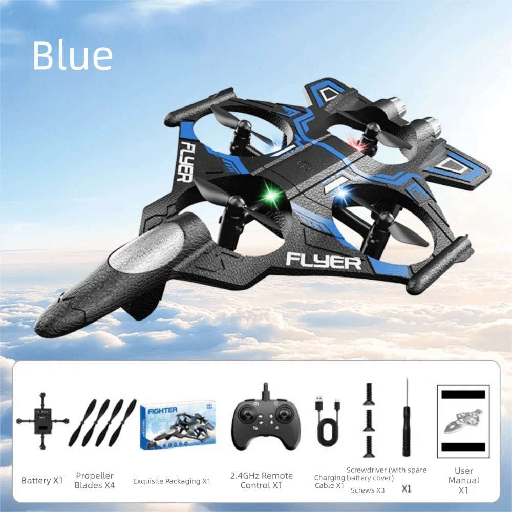 EPP Foam Remote Control Foam Fighter Rechargeable Gravity Sensing Four Motor Helicopter Portable 2.4G Stunt RC Hobby Jet Plane