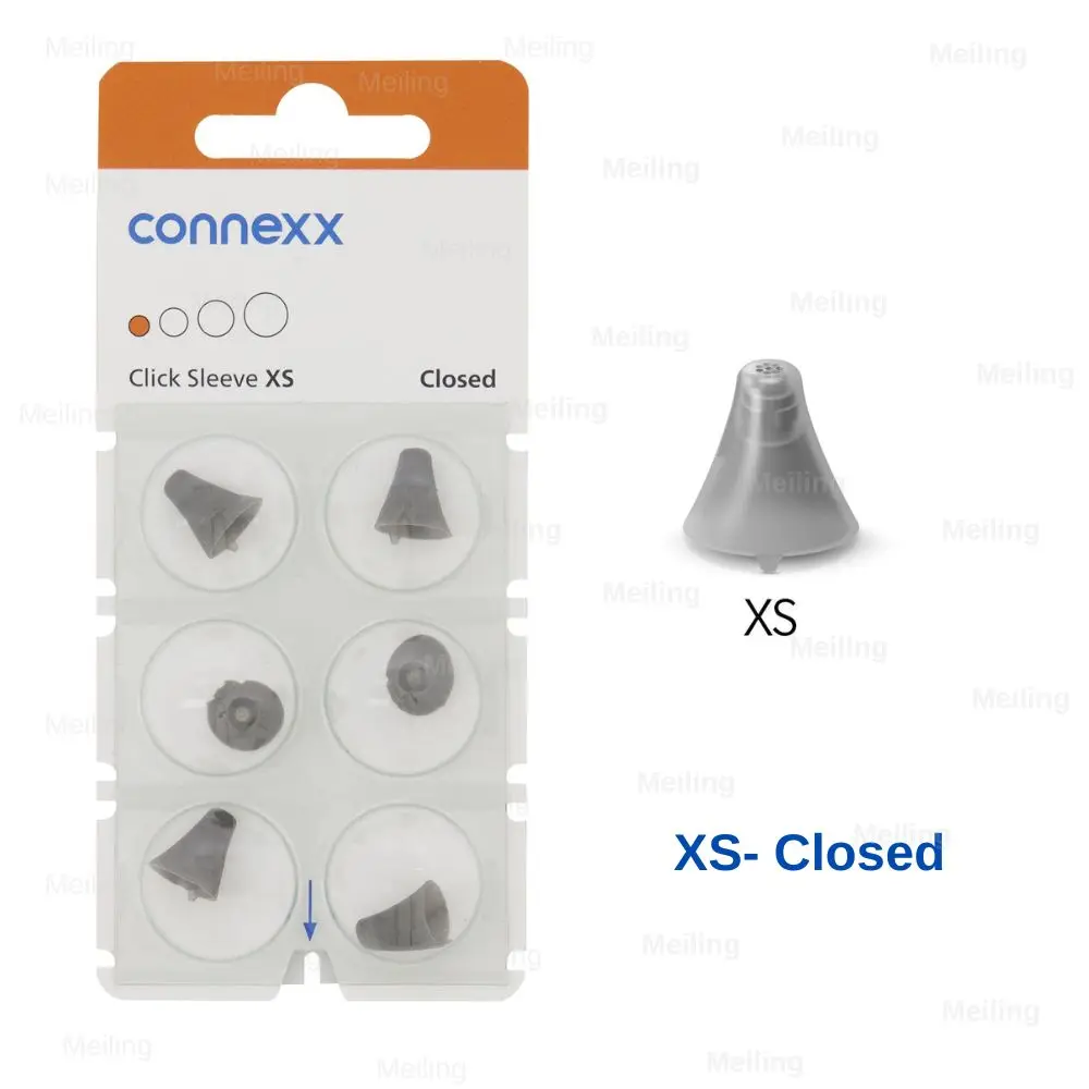 Signia Rexton Vibe Hearing aid open dome connexx click sleeve closed eartips for open fit and CIC ITC ITE Hearing Aids