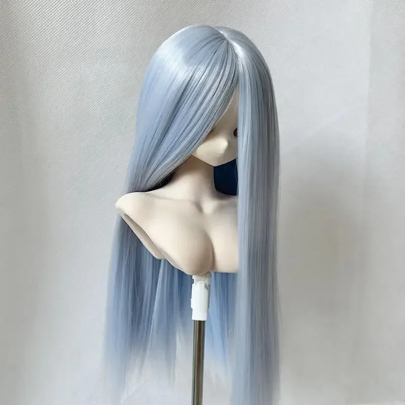 1/3 1/4 1/6 ドールウィッグ ロングストレートヘア 60/45/30cm BJDドール ドレスアップ 女の子のおもちゃ ままごと ギフト ドールアクセサリー、ドールなし