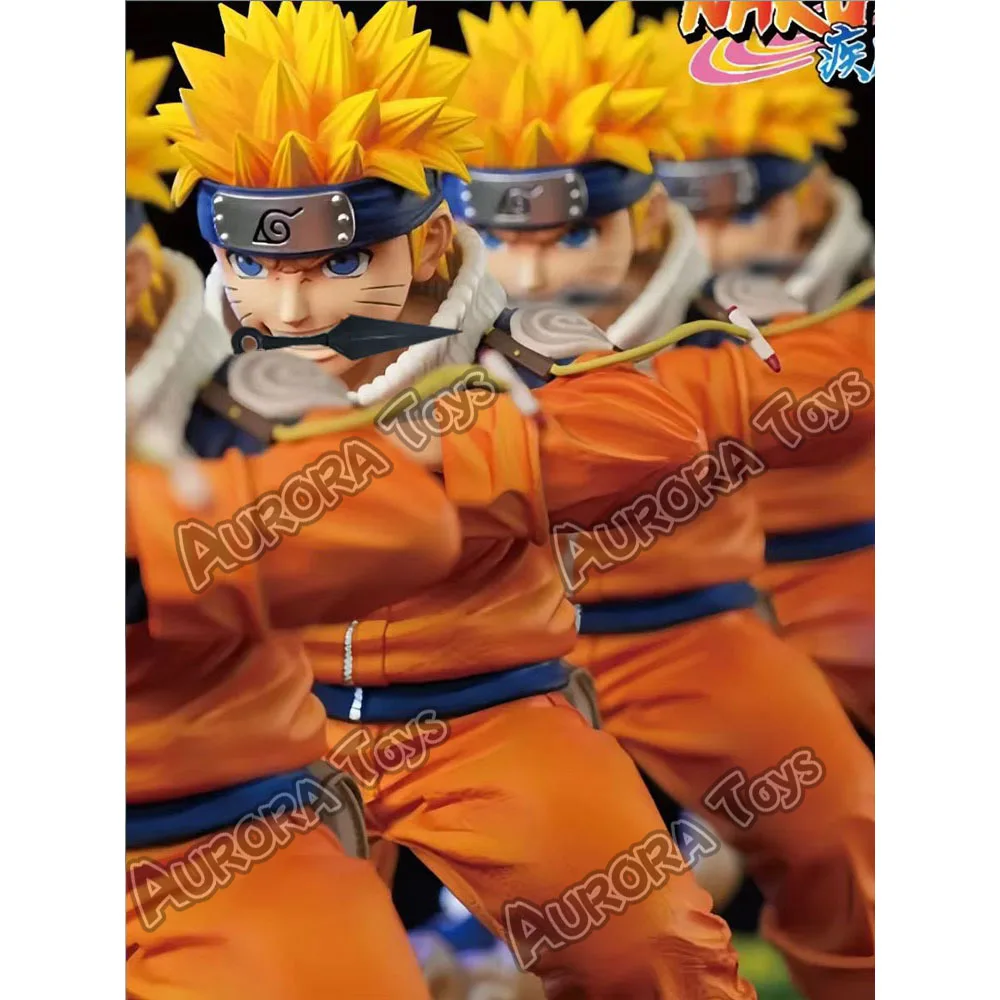 5.9in/15cm Anime Uzumaki Naruto Figure Kage Bunshin no Jutsu PVC PVC Action Figures Collection Model Toys Gifts