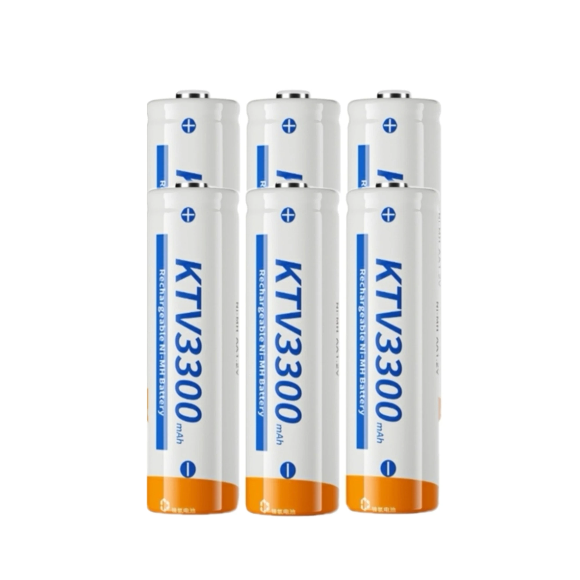 

6PCS AA rechargeable batteries 1.2V 3300mAh USB Charger for Wall clock LED ceiling lights Keyboard Flashlight Floor lamp Monitor