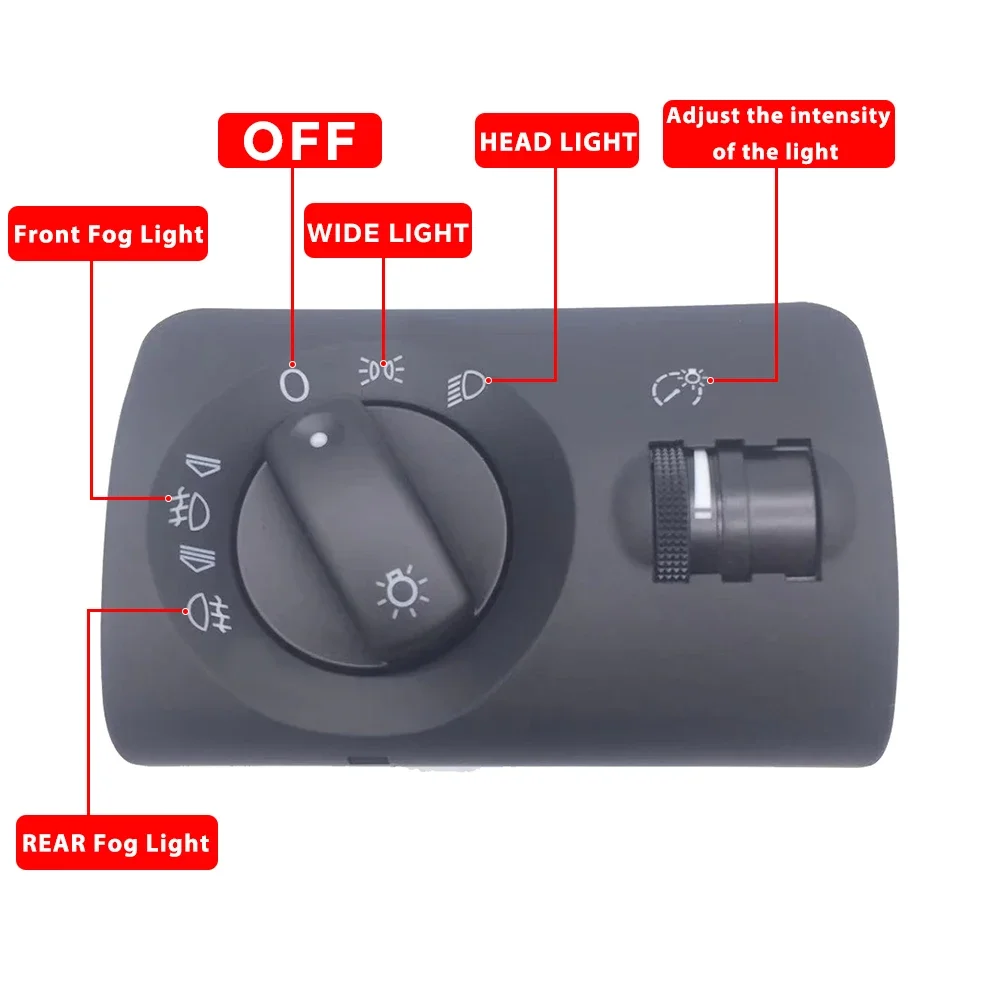 Headlight Light Switch Fog Lamp Combination Button Light Switch for AUDI A6 S6 C6 Allroad RS6 1997- 2005 4B1941531E Accessories