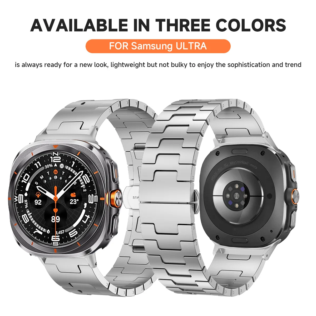 

Титановый ремешок для Samsung Galaxy Watch 8/8, классический мужской браслет, роскошный металлический ремешок для Samsung Ultra 2025 Galaxy Ultra 47 Correa