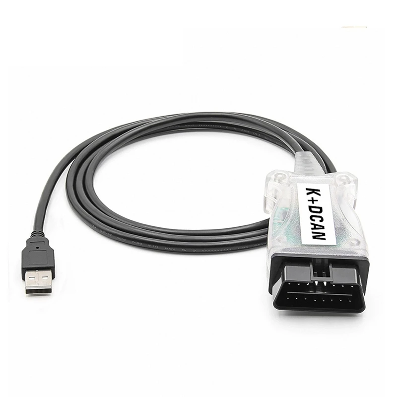 K+DCAN Chip For BMW OBD2 Auto Car Diagnostic Tools OBD 2 Scanner Switch USB Interface Cable K + DCAN For BMW