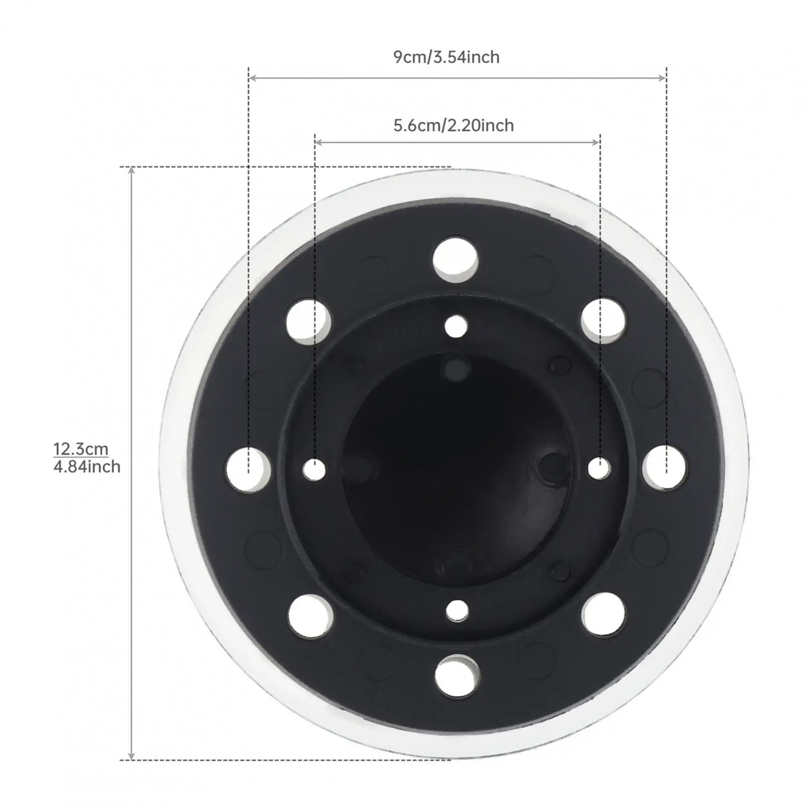 5 Inch 8 Holes Random Orbit Sander Replacement Sanding Pad Fit for ETS 125, ES 125, ET SC 125, 5inch Polishing Discs