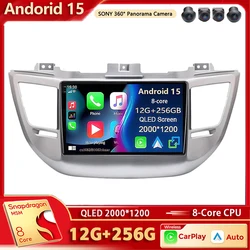 Android 15 Car Radio Multimedia Player For Hyundai Tucson IX35 3 2015 2016 2017 2018 Auto Wireless Carplay Car Stereo wifi+4G BT