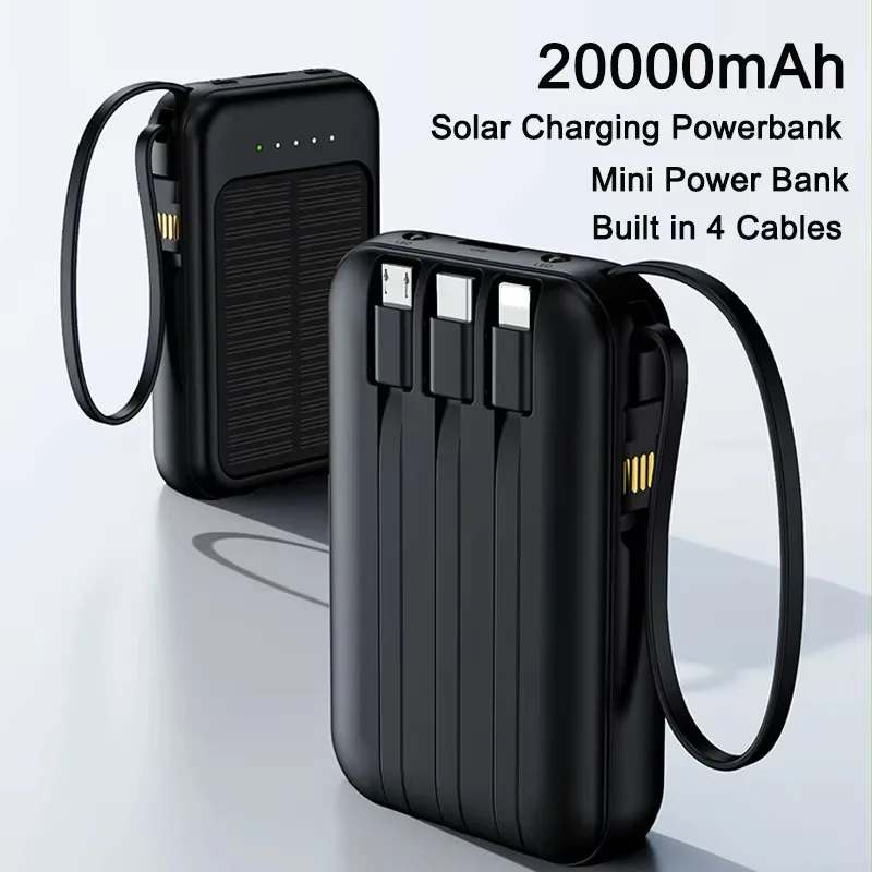 

Внешний аккумулятор на солнечной энергии на 20000 мАч с 2 USB-портами