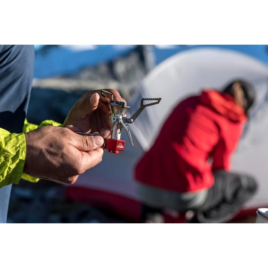 MSR PocketRocket 2 Ultralight Camping and Backpacking Mini Stove Kit for Efficient Outdoor Cooking Compact Design with Rapid Bo