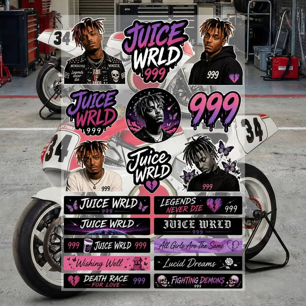 JuiC-e WR-L-D- Ästhetische Graffiti Wasserfeste PVC-Aufkleber für Auto Motorrad Skateboard Helm Notizbuch