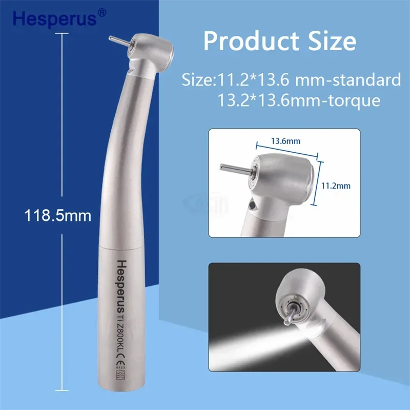 Den tal High Speed Handpiece Fiber Optic LED Titanium Body Air Turbine Den tal Handpiece Ti Z800KL/ Ti Z900KL For Ka  vo coupler