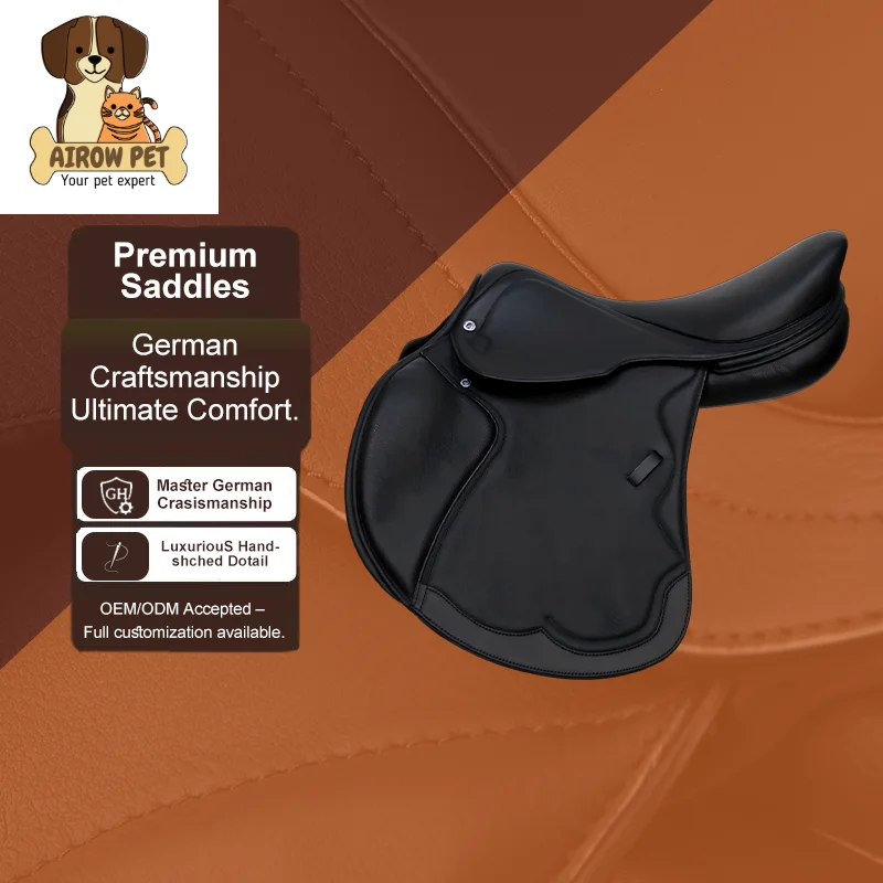 

Jackson Genuine Leather English Jumping Saddle Premium Horse Riding Saddle Black Brown 17 18 Inch