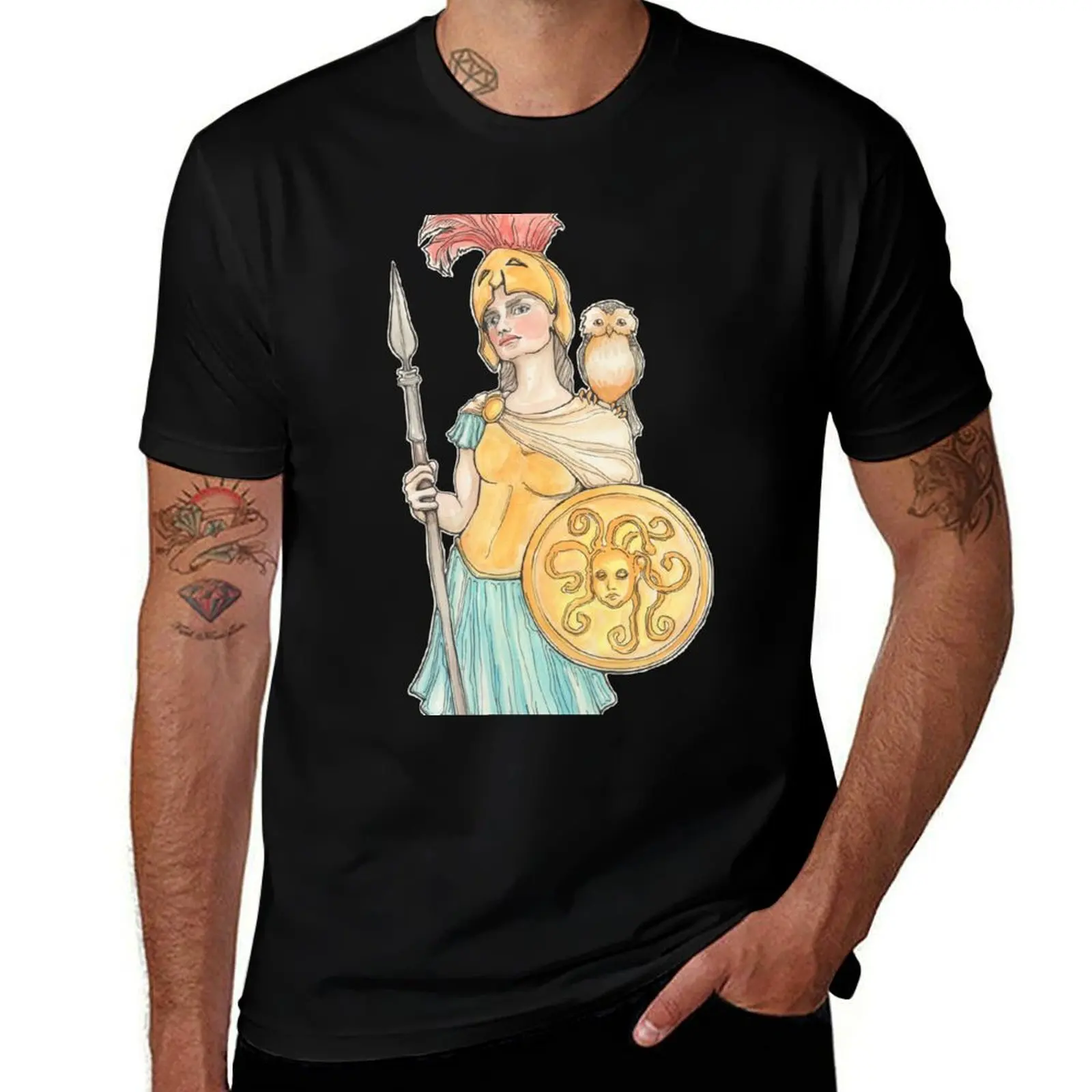 

Athena T-Shirt man t shirt designer man t shirts cotton T-Shirt