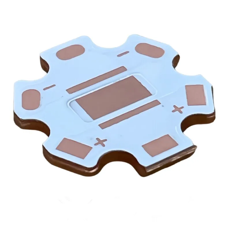 100pcs 7070 6868 LED XHP Heat Sink Copper Base Plate LED PCB 20mm Substrate for Flashlight XHP7070 Chip Starboard 1.5mm Thick