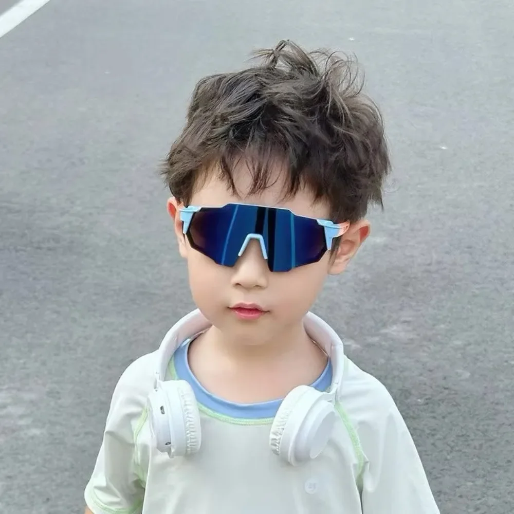 الأطفال ركوب الدراجات النظارات الشمسية بنين بنات موضة الاتجاه في الهواء الطلق نظارات شمسية بنين بنات الأشعة فوق البنفسجية 400 حماية عدسة Gafas دي سول #4