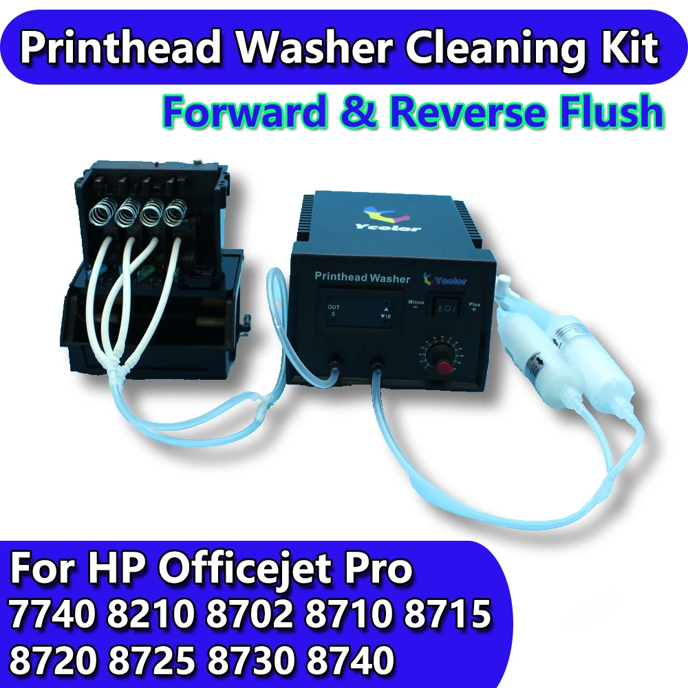 

Printhead Cleaning Machine Washer Unclog Clogged Print Head For HP 952 953 954 955 7740 8210 8702 8710 8715 8720 8725 8730 8740