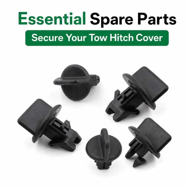 Rear Bumper Hitch Cover Nuts Non-toxic Plastic Direct Replacement Car Accessory for Family Car Trailer Hitch Repair