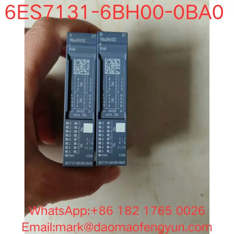 

6ES7131-6BH00-0BA0 Used Tested OK In Good Condition SIMATIC ET 200SP, digital input module