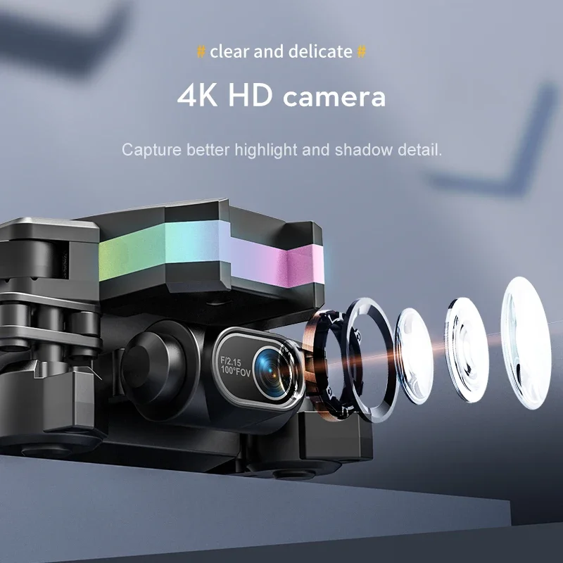 XT8 Mini Drone 4K HD Camera 3 velocità modalità senza testa stabile Hover LED luce pieghevole telecomando Quadcopter bambini elicottero giocattolo