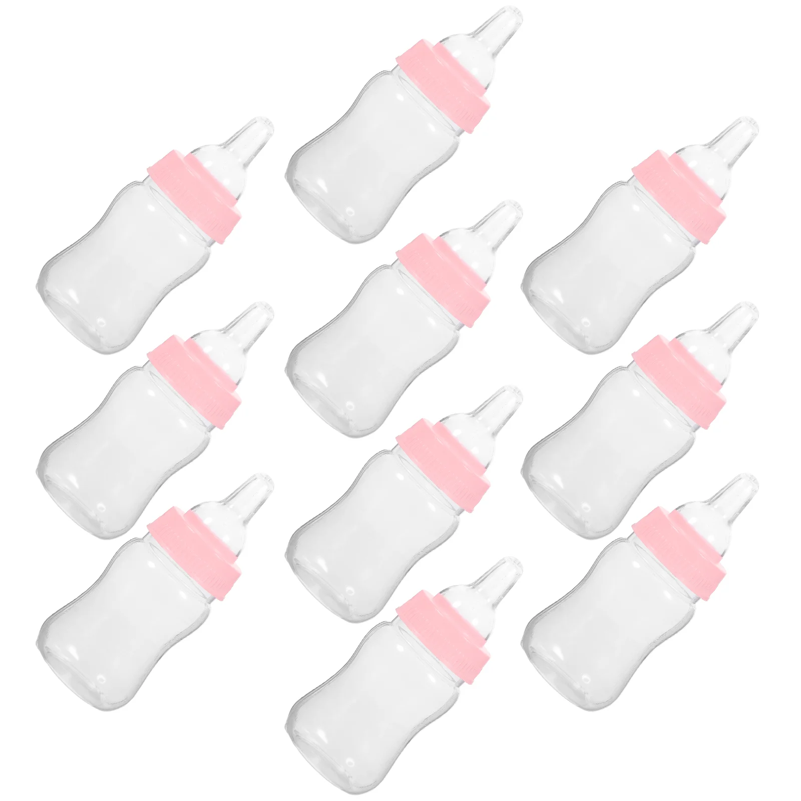 12pcs Feeder Type Mini Candy Bottle Gift Box Baby Shower Favors (Pink) Baby shower box Baby shower gift box