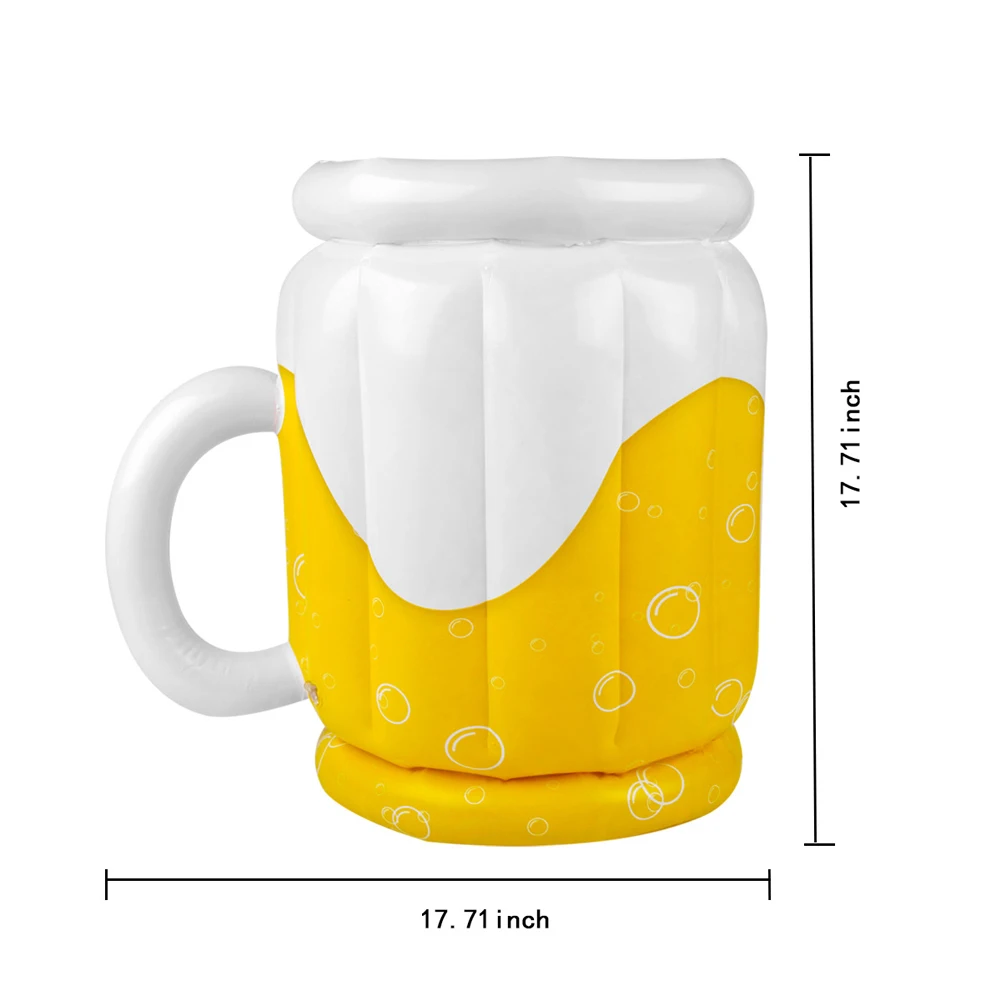 เบียร์ถังน้ําแข็ง PVC Inflatable Cooler Party เครื่องดื่มเบียร์ถังน้ําแข็งสําหรับกลางแจ้ง Camping บาร์บีคิวสระว่ายน้ํา Beach Party ตกแต่ง