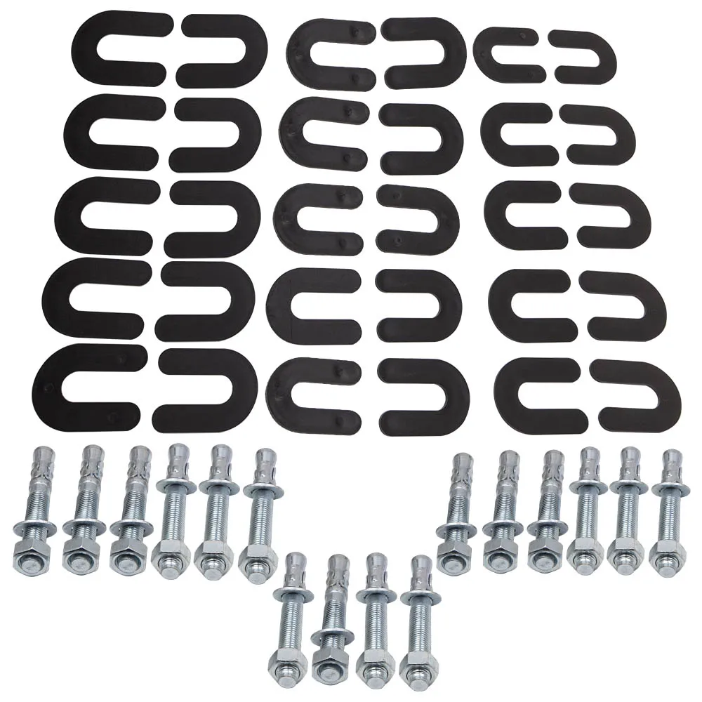 

Комплект для установки лифтов: 16 клиновых анкерных болтов и 30 наборов прокладок