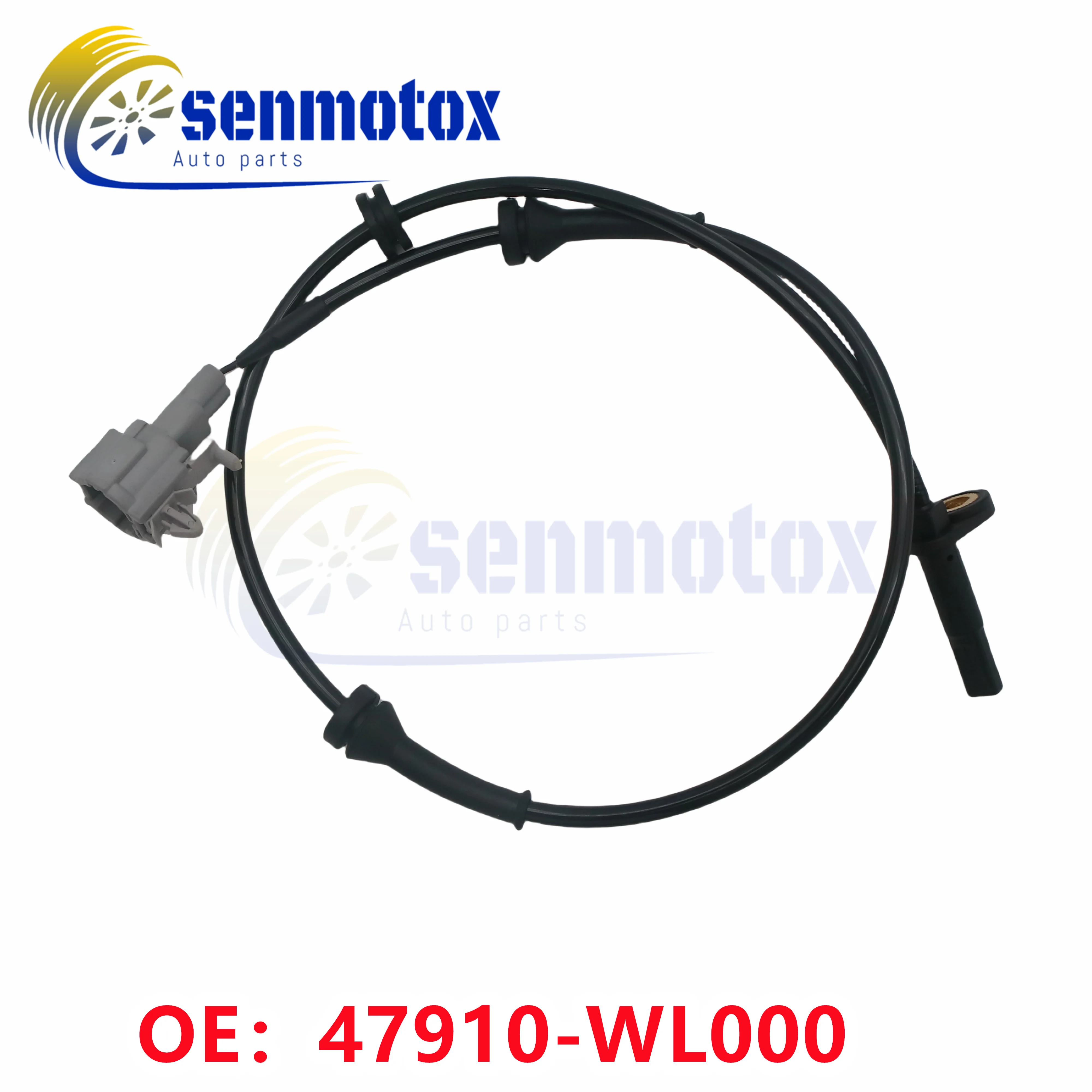 47910-WL000 Front Wheel ABS Wheel Speed Sensor, Suitable For Nissan ELGRAND E51 From 2002 To 2010 2-Pin Type Automobile Parts