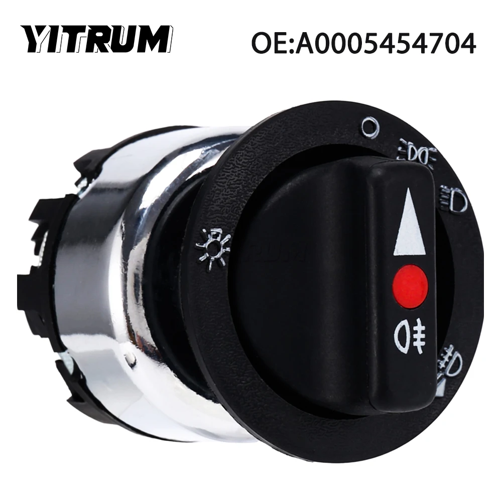 

YITRUM A0005454704 Car Headlight Fog Lamp Switch Truck Head Light Lamp Control Switch For MERCEDES-BENZ Axor Actros Atego Truck