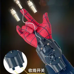 Ml Legends Fully Automatic Peripheral Spiderman Web Shooters Spider Silk Launcher Rope Device Props Cosplay Toys  Christmas Gift