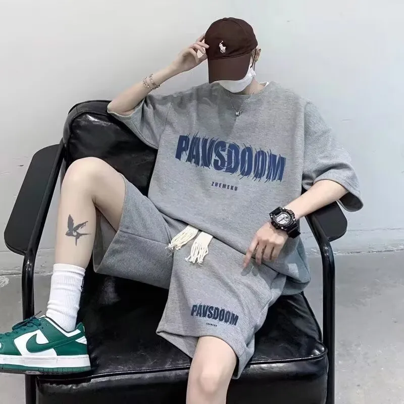 TZ18 4XL Summer New Men's Round Neck Short Sleeved T-shirt Wrinkle Resistant And Breathable Top Texture Fabric Leisure Versatile image 2