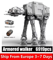 MOULD KING 21015 The Motorized AT-AT Walker Model Compatible 75313 Star Toy Building Blocks Bricks Kids Christmas Gifts 67110