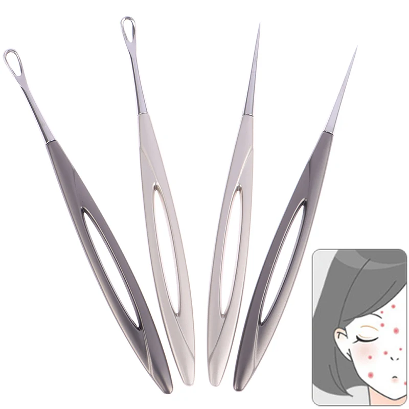 1PC Acne Needle Blackhead Clip Remover Extraction Pore Black Head Cleaner Face Skin Care Deep Cleansing Needle Cleaning Tools