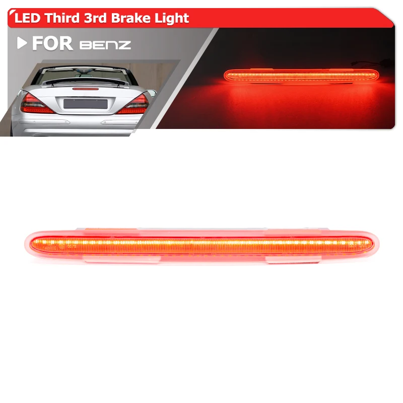 LED Tailgate Third Brake Light For Benz SL Class R230 2002-2011 SL500 SL600 SL63 AMG Rear Center Trunk Lid Stop Lamp A2308200056