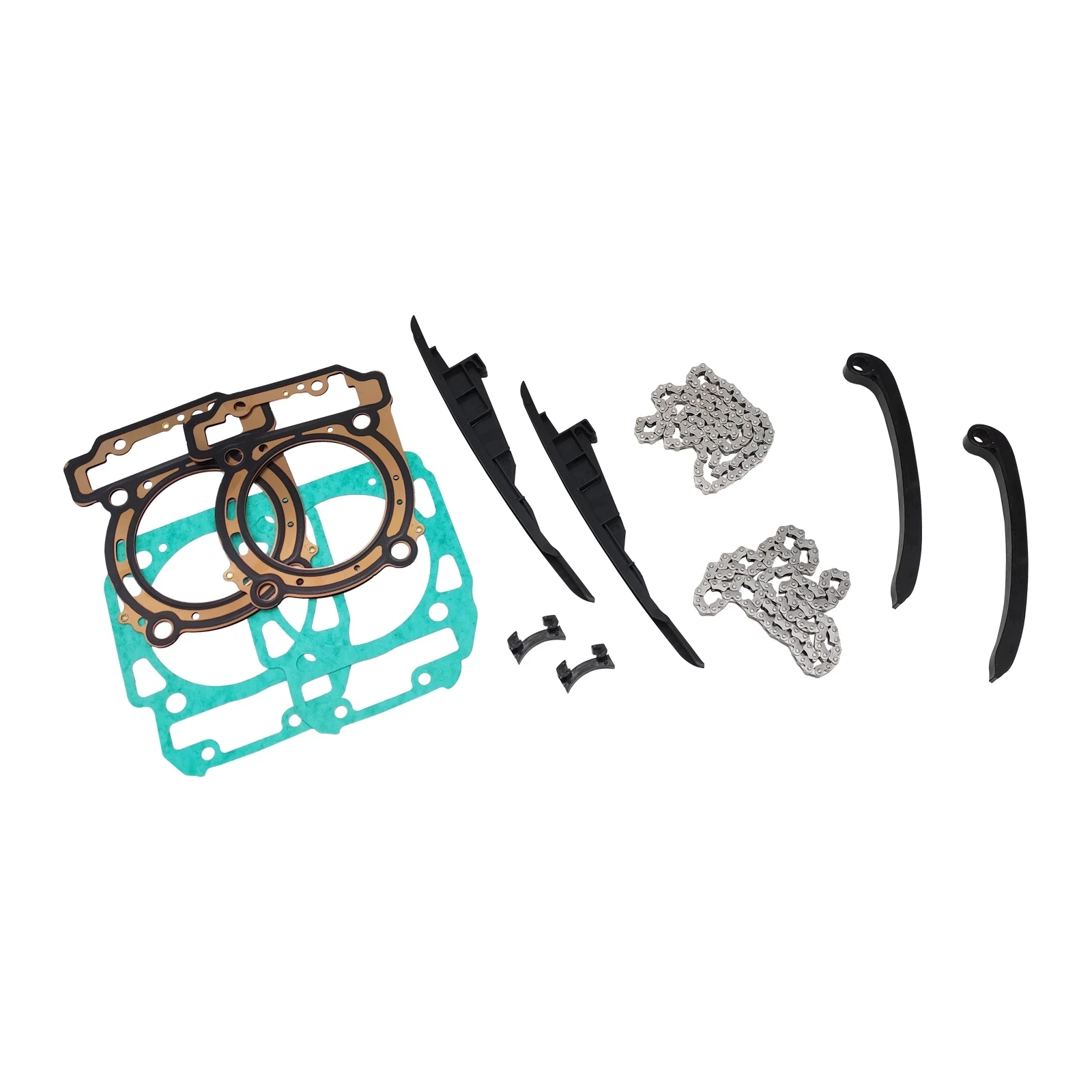 2Set Timing Chain, Guide Plate, Cylinder Gasket Repair Kit For CAN AM BRP 800 ATV UTV QUADD BIKE