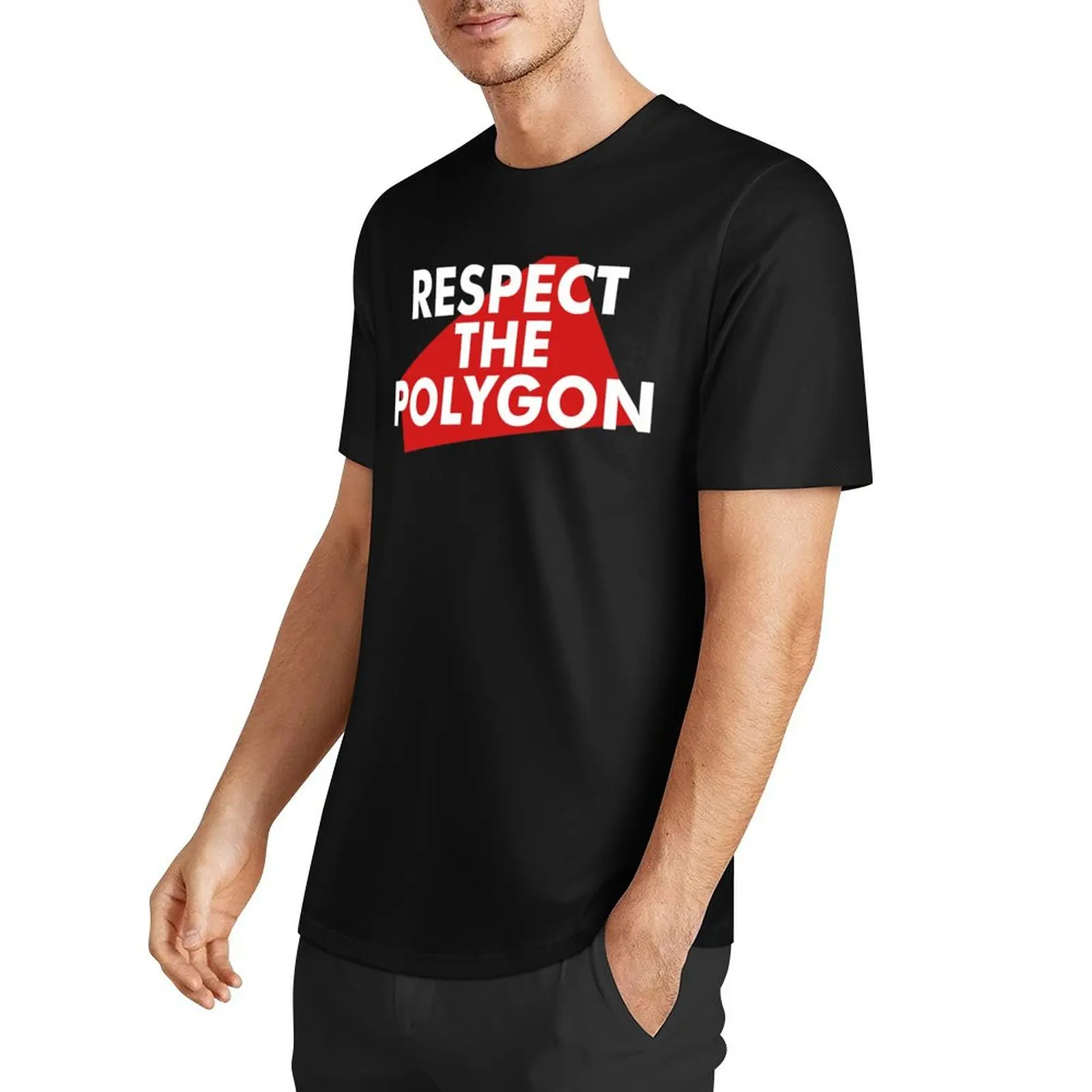 Respect The Polygon T-Shirt quick-drying hippie clothes men clothing