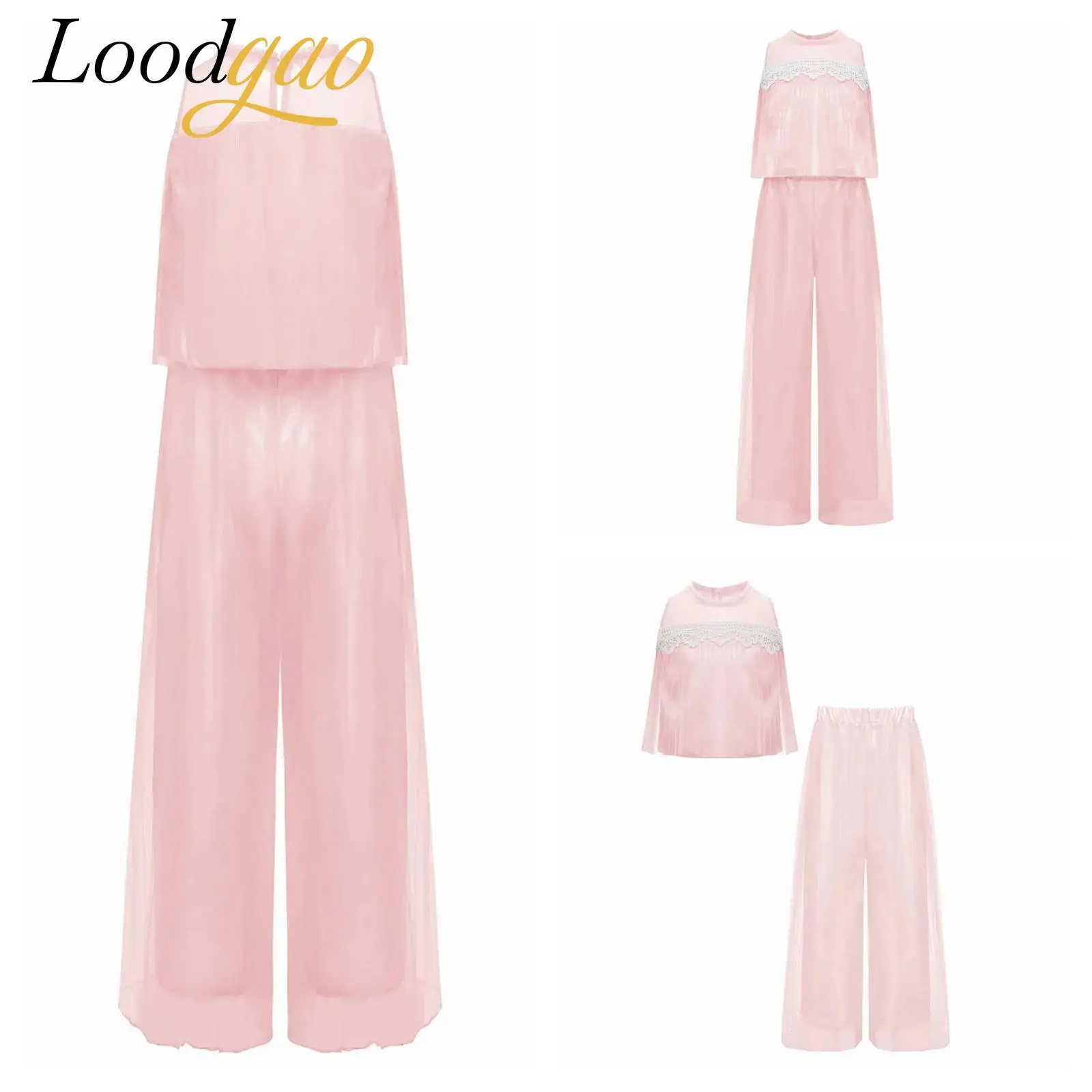 

Jumpsuits Fashion Dancewear Girls Children Ballet Outfits Modern Jazz Dance Costume Gymnastics Figure Skating Party Romper