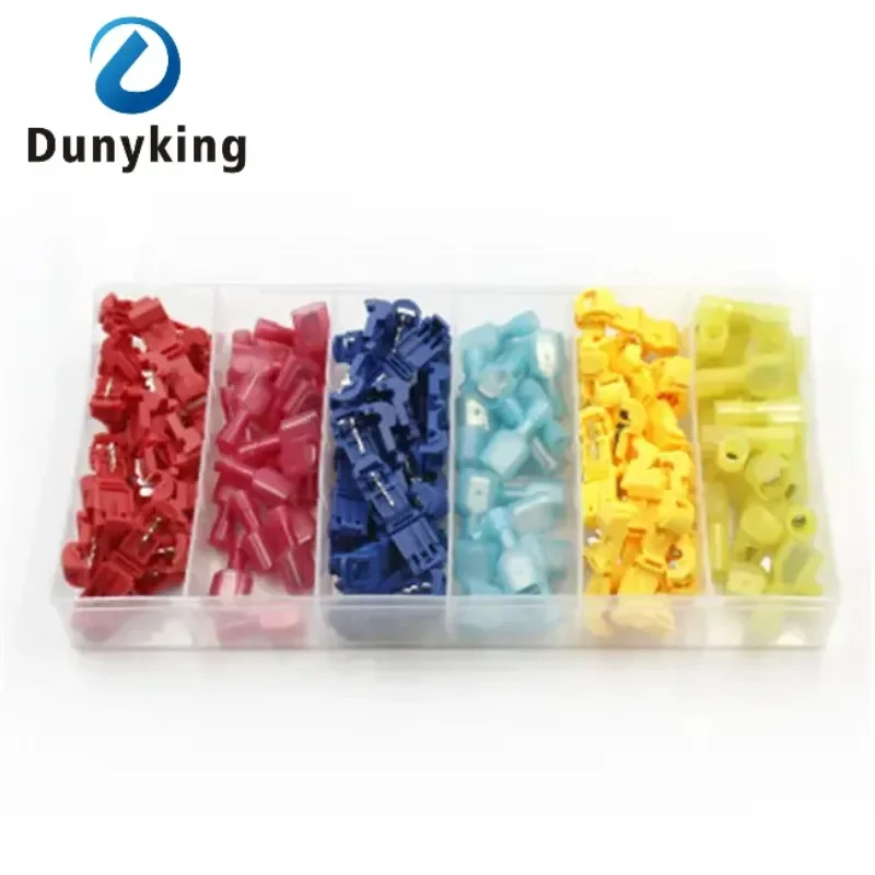 60/120pcsT-shaped terminal blocks, wire and cable connection clamps, quick and non-stripping plugs, cable connectors Home