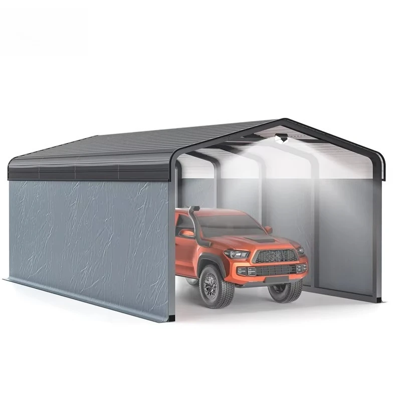 3m 3.6m 6m Low Cost Steel Awning Carport All-Weather Prefab Steel Structure Car Garage