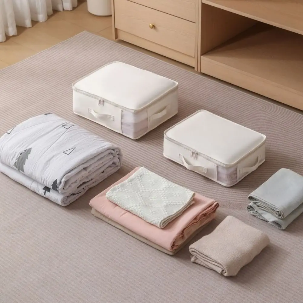 Visible Bed Sheet Storage Bag Large Capacity Waterproof Blanket Storage Container Space Saving Dust-proof Moving Packing Bag view 3