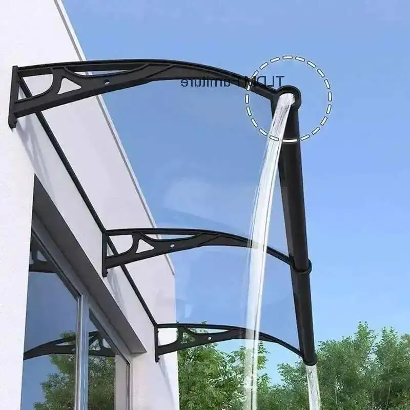 Patio Doorway Awning Luxury Aluminum Alloy Gazebos Balcony Outdoor Rainproof Pergola Home Window Eaves Large Sink Modern Canopy