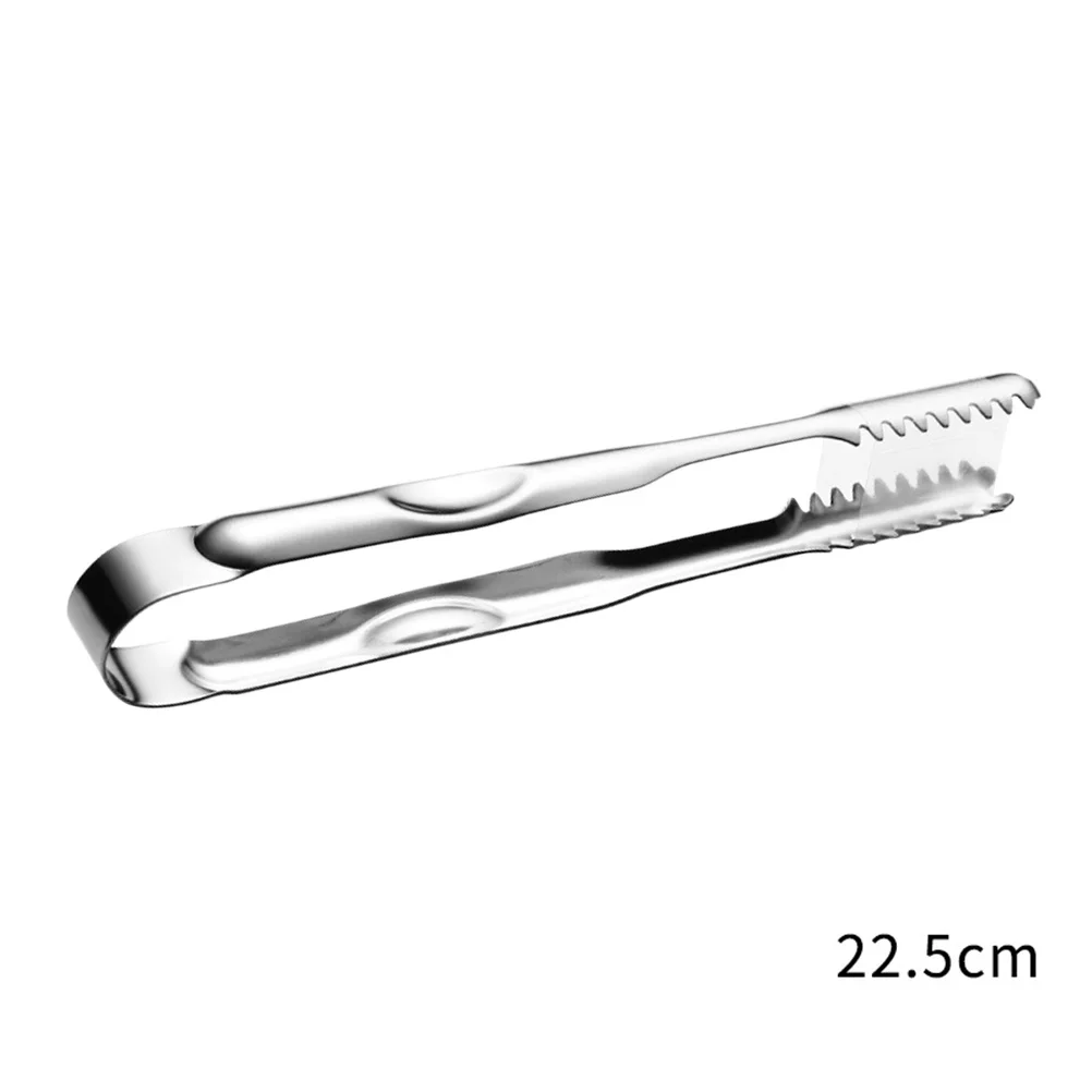 3pcs Stainless Steel Ice Tongs Small Food Serving Tong For Sugar Cube Slice Jelly Cookie Marshmallows Bacon Cheese