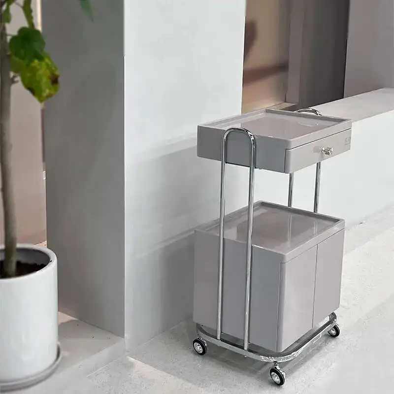 Carrello per salone di bellezza per tatuaggi Carrello per barbiere Carrello per salone di utilità per capelli Cosmetico Spa Carrito Mobili per salone ausiliari BL50ST