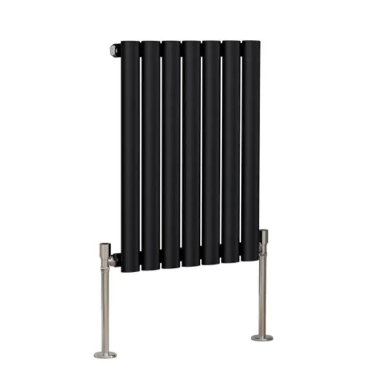 Black Oval Panel Horizontal Designer Plumbing Radiator Hot Sales Winter Home Heat System for HVAC Parts