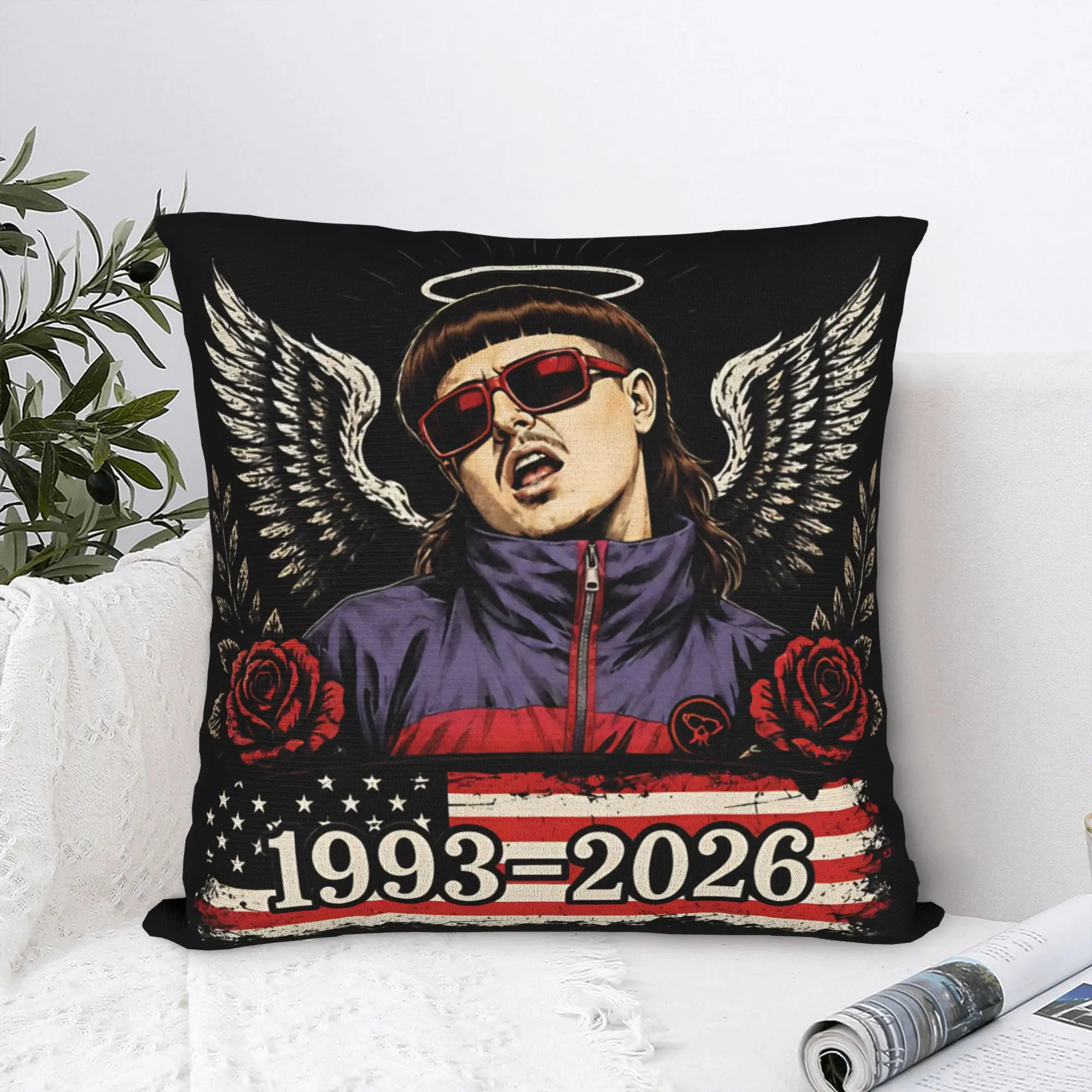 Oliver Tree 1993 2026 RIP Memorial Tribute Square Pillow Covers Polyester Seat  Cushion Case Funny Decor Pillow Cover 45*45
