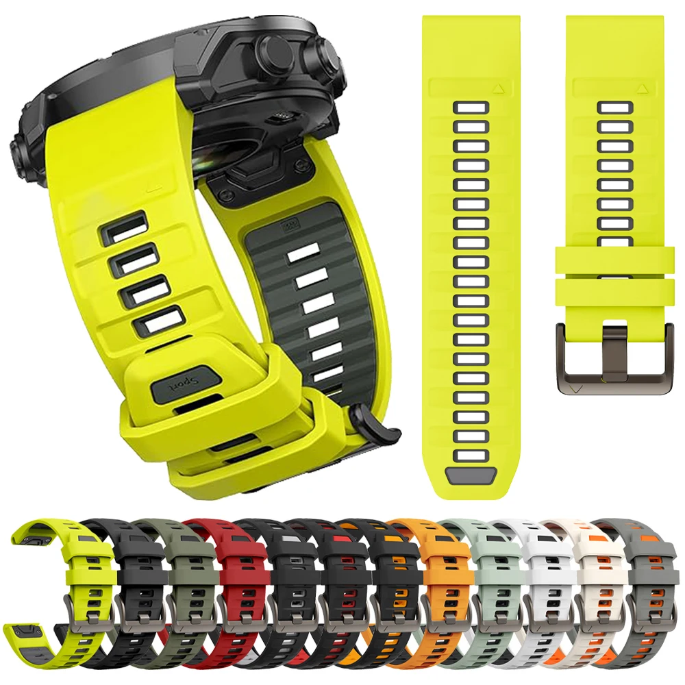 Fenix8 Uhrenarmband für Garmin Fenix 8 47mm 51mm E 7 7X/Epix Pro/6 6X 5X Plus/Enduro 3 QuickFit 26mm 22mm Silikonarmband