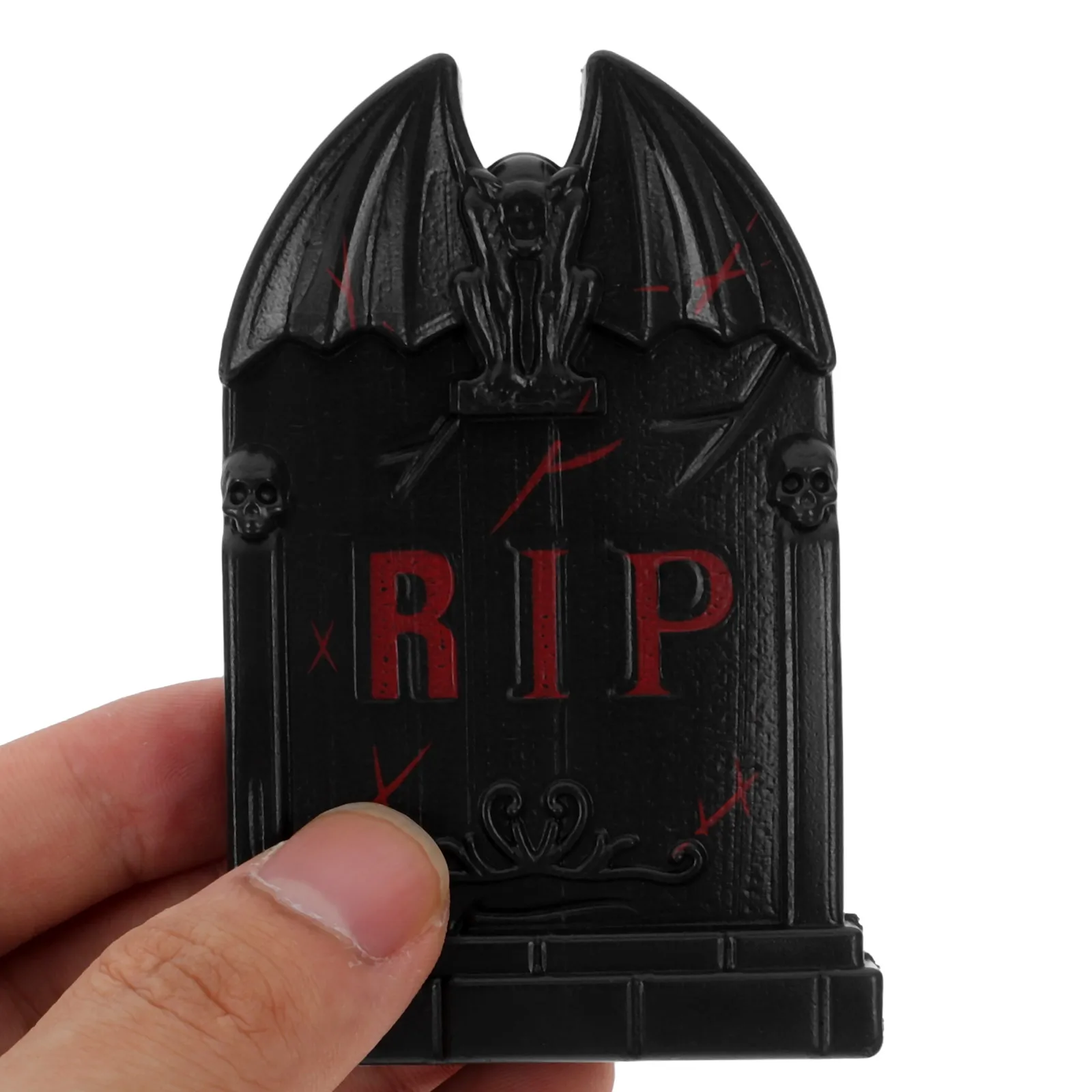 

1 Set Halloween Miniatures Spooky Graveyard Dollhouse Decor Durable Plastic Tiny Ornaments For Halloween Village Party Indoor