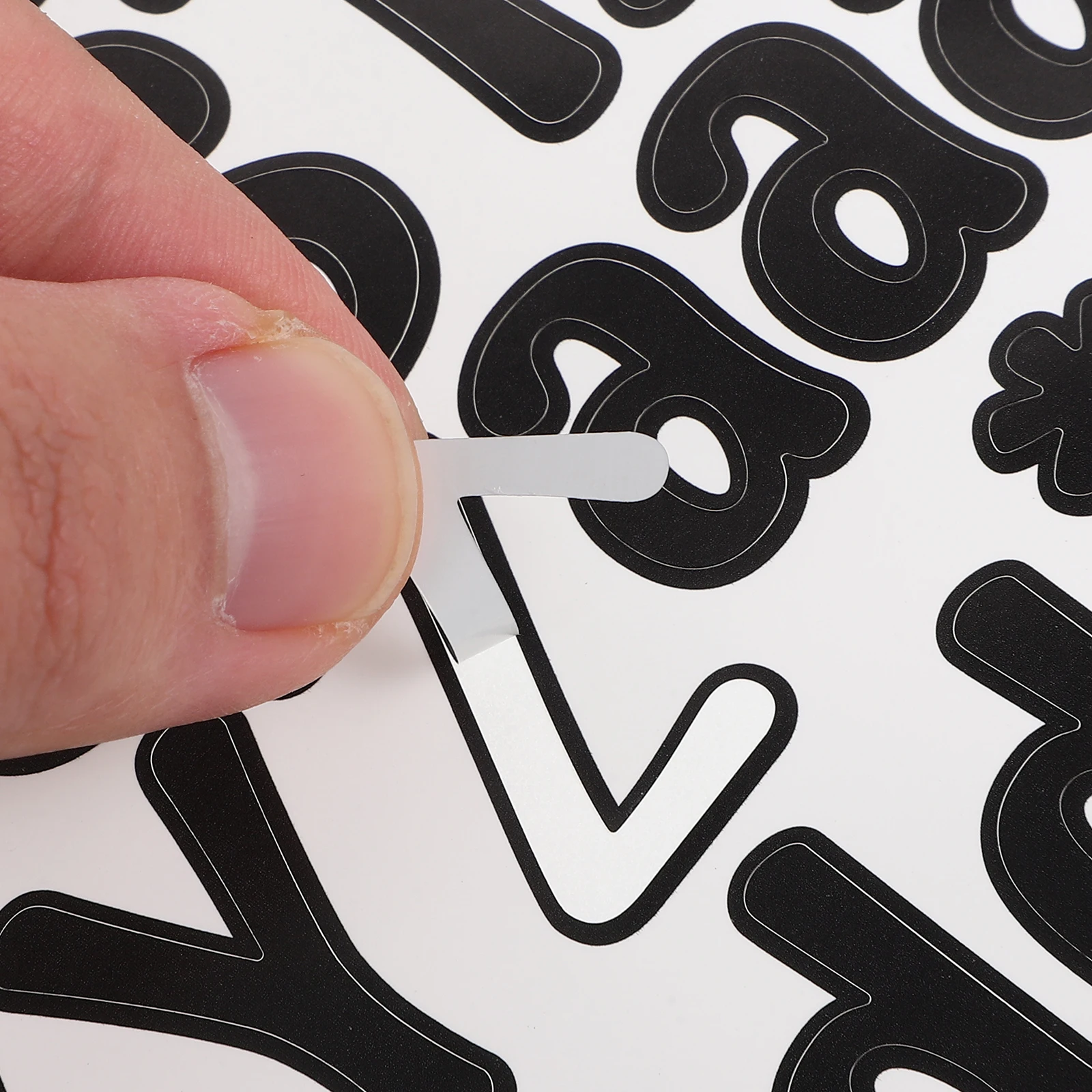 

12 Sheets Alphabet Number Decorative Diy Letter Stickers For Water Bottles Laptops Scrapbook Crafts Adhesive Vinyl Stickers