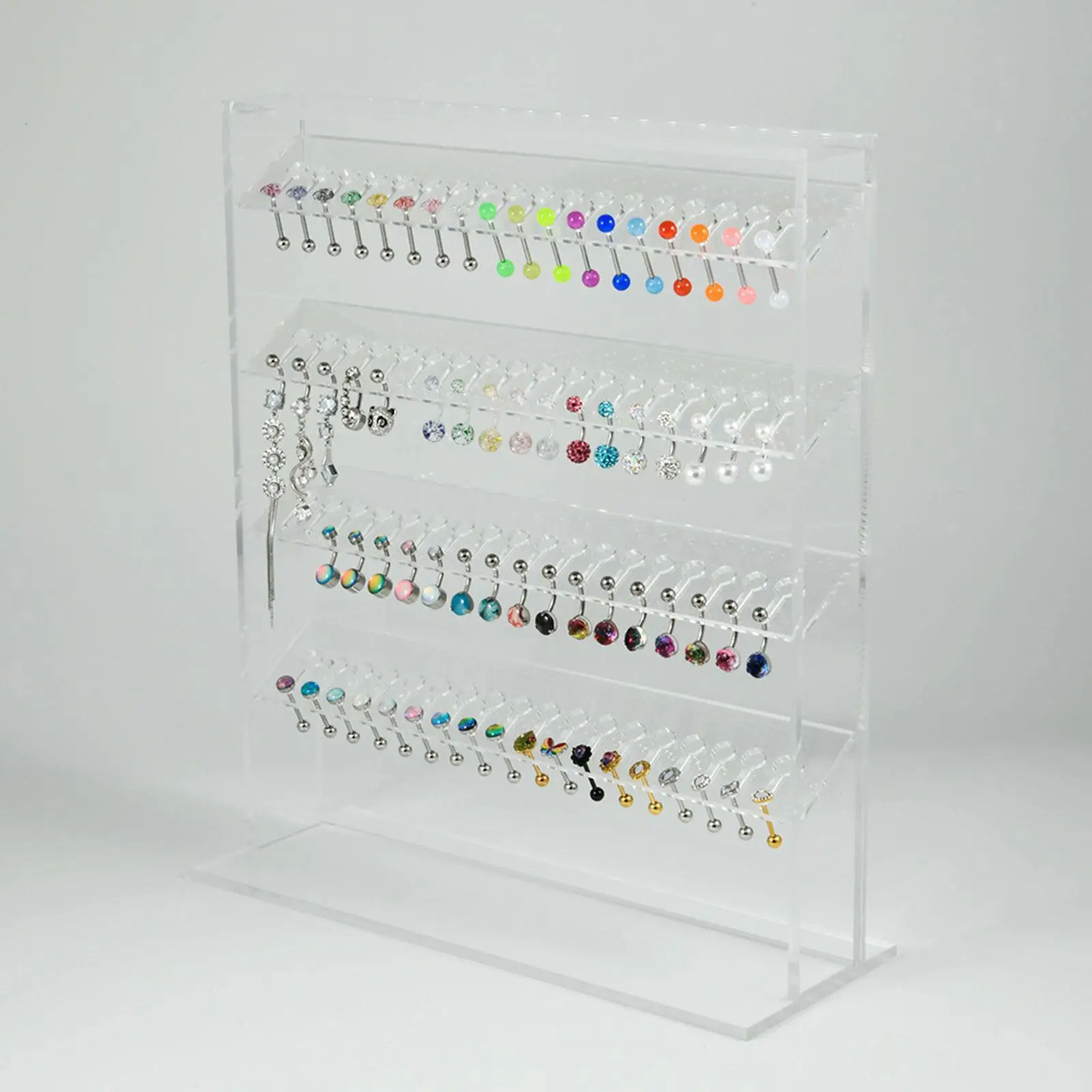 

Acrylic Jewelry Storage Organizer Slant for Earrings Ornament Cute Jewelry